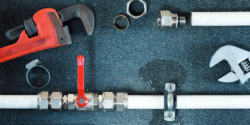 Water leak on a pipe